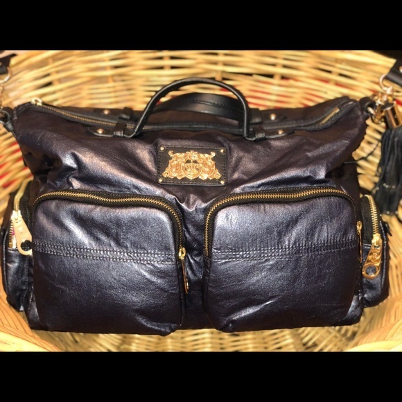 Juicy Couture Handbags - ✨Metallic✨ Blue Juicy Couture Duffle Tote